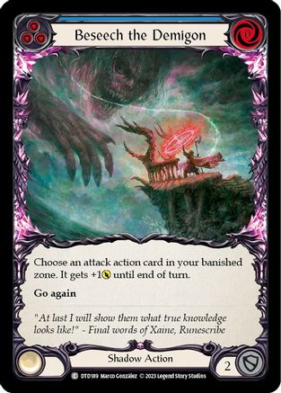Beseech the Demigon (Blue) (DTD189) - Dusk till Dawn Rainbow Foil