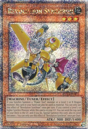 Revolution Synchron (Quarter Century Secret Rare) (DUNE-EN002) - Duelist Nexus 1st Edition - Premium Yugioh Single from Konami - Just $26.02! Shop now at Game Crave Tournament Store