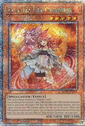 Hiita the Fire Channeler (Quarter Century Secret Rare) (DUNE-EN026) - Duelist Nexus 1st Edition - Premium Yugioh Single from Konami - Just $14.89! Shop now at Game Crave Tournament Store
