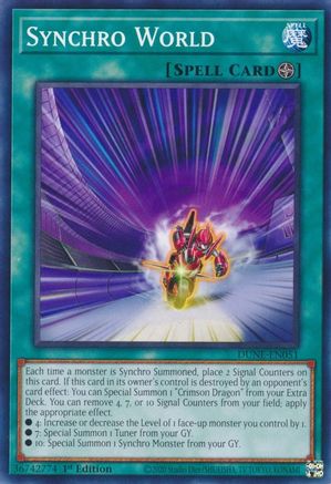 Synchro World (DUNE-EN051) - Duelist Nexus 1st Edition - Premium Yugioh Single from Konami - Just $0.25! Shop now at Game Crave Tournament Store