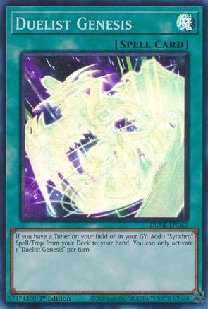 Duelist Genesis (DUNE-EN062) - Duelist Nexus 1st Edition - Premium Yugioh Single from Konami - Just $0.25! Shop now at Game Crave Tournament Store