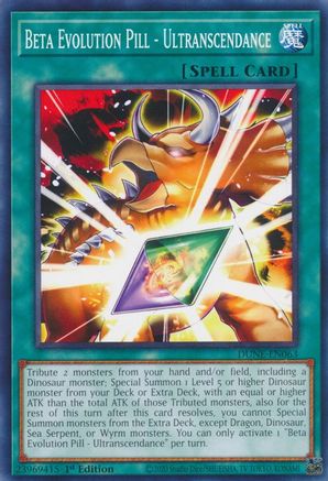 Beta Evolution Pill - Ultranscendance (DUNE-EN063) - Duelist Nexus 1st Edition - Premium Yugioh Single from Konami - Just $0.25! Shop now at Game Crave Tournament Store