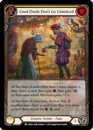 Good Deeds Don't Go Unnoticed (LSS006) - Flesh and Blood: Promo Cards Rainbow Foil