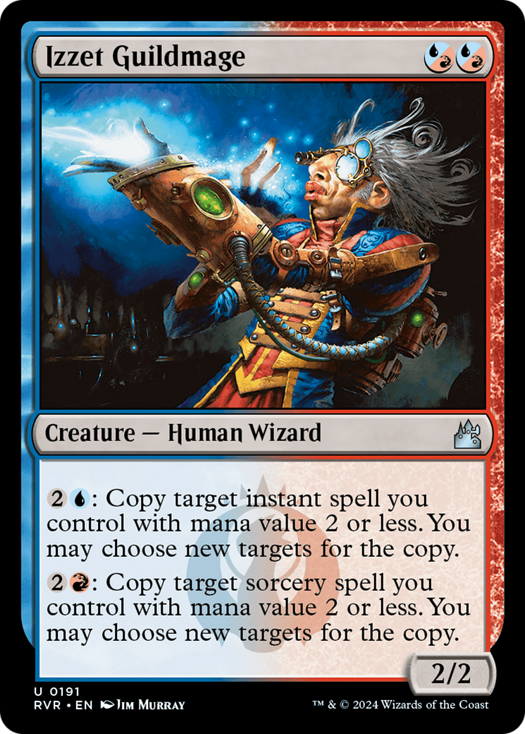 Izzet Guildmage (RVR-191) - Ravnica Remastered Foil - Premium MTG Single from Wizards of the Coast - Just $0.25! Shop now at Game Crave Tournament Store