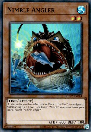 Nimble Angler (OP22-EN004) - OTS Tournament Pack 22 Unlimited - Premium Yugioh Single from Konami - Just $0.34! Shop now at Game Crave Tournament Store