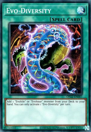 Evo-Diversity (OP22-EN007) - OTS Tournament Pack 22 Unlimited - Premium Yugioh Single from Konami - Just $0.25! Shop now at Game Crave Tournament Store
