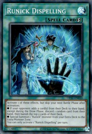 Runick Dispelling (OP22-EN010) - OTS Tournament Pack 22 Unlimited - Premium Yugioh Single from Konami - Just $0.26! Shop now at Game Crave Tournament Store