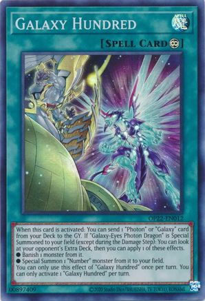 Galaxy Hundred (OP22-EN012) - OTS Tournament Pack 22 Unlimited - Premium Yugioh Single from Konami - Just $0.08! Shop now at Game Crave Tournament Store