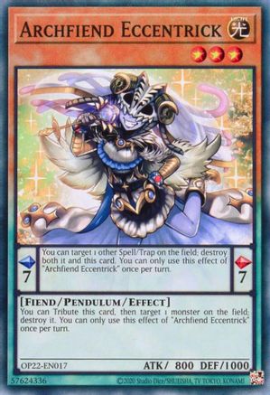 Archfiend Eccentrick (OP22-EN017) - OTS Tournament Pack 22 Unlimited - Premium Yugioh Single from Konami - Just $0.26! Shop now at Game Crave Tournament Store
