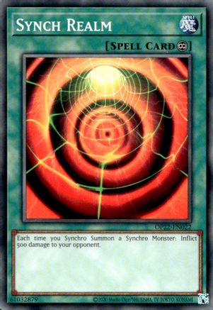 Synch Realm (OP22-EN022) - OTS Tournament Pack 22 Unlimited - Premium Yugioh Single from Konami - Just $0.25! Shop now at Game Crave Tournament Store