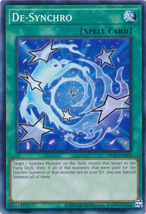 De-Synchro (OP22-EN023) - OTS Tournament Pack 22 Unlimited - Premium Yugioh Single from Konami - Just $0.24! Shop now at Game Crave Tournament Store