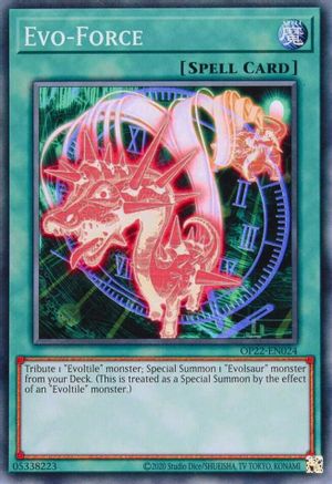 Evo-Force (OP22-EN024) - OTS Tournament Pack 22 Unlimited - Premium Yugioh Single from Konami - Just $0.25! Shop now at Game Crave Tournament Store