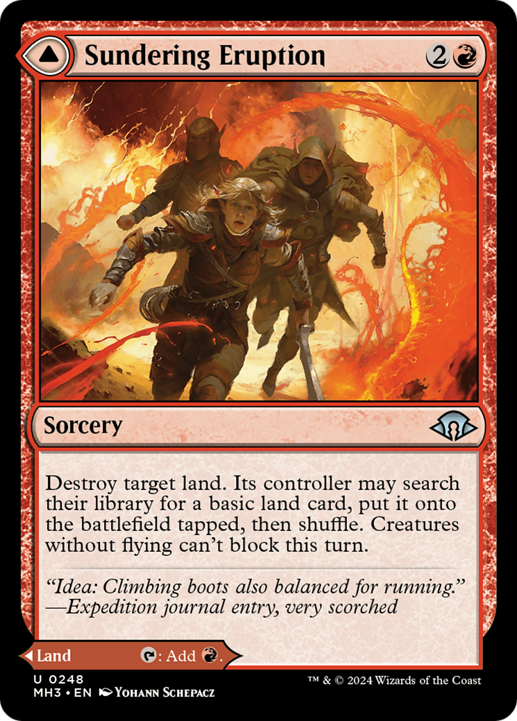 Sundering Eruption // Volcanic Fissure (MH3-248) - Modern Horizons 3 - Premium MTG Single from Wizards of the Coast - Just $0.86! Shop now at Game Crave Tournament Store