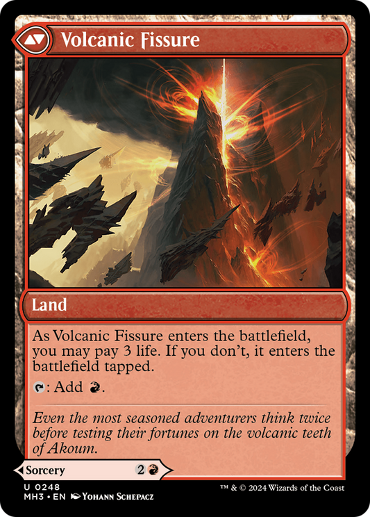 Sundering Eruption // Volcanic Fissure (MH3-248) - Modern Horizons 3 - Premium MTG Single from Wizards of the Coast - Just $0.86! Shop now at Game Crave Tournament Store