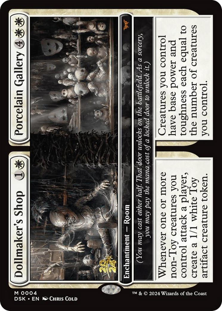 Dollmaker's Shop // Porcelain Gallery (PDSK-04S) - Duskmourn: House of Horror Promos Foil - Premium MTG Single from Wizards of the Coast - Just $6.33! Shop now at Game Crave Tournament Store
