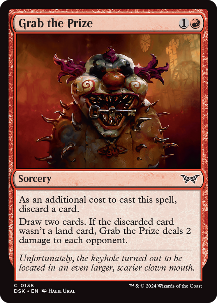 Grab the Prize (DSK-138) - Duskmourn: House of Horror Foil - Premium MTG Single from Wizards of the Coast - Just $0.89! Shop now at Game Crave Tournament Store