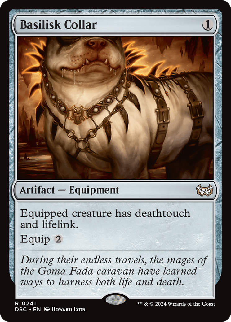 Basilisk Collar (DSC-241) - Duskmourn: House of Horror Commander - Premium MTG Single from Wizards of the Coast - Just $1.54! Shop now at Game Crave Tournament Store