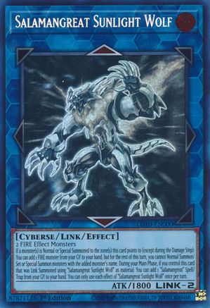 Salamangreat Sunlight Wolf (LD10-EN000) - Legendary Duelists: Soulburning Volcano 1st Edition - Premium Yugioh Single from Konami - Just $26.26! Shop now at Game Crave Tournament Store