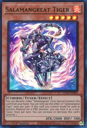 Salamangreat Tiger (LD10-EN003) - Legendary Duelists: Soulburning Volcano 1st Edition - Premium Yugioh Single from Konami - Just $0.38! Shop now at Game Crave Tournament Store