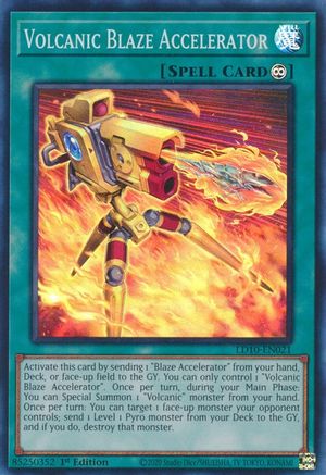 Volcanic Blaze Accelerator (LD10-EN021) - Legendary Duelists: Soulburning Volcano 1st Edition - Premium Yugioh Single from Konami - Just $1! Shop now at Game Crave Tournament Store