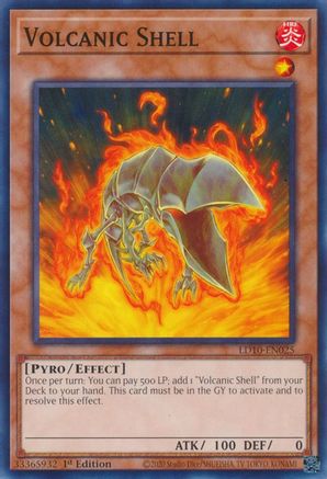 Volcanic Shell (LD10-EN025) - Legendary Duelists: Soulburning Volcano 1st Edition - Premium Yugioh Single from Konami - Just $0.25! Shop now at Game Crave Tournament Store