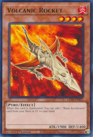 Volcanic Rocket (LD10-EN027) - Legendary Duelists: Soulburning Volcano 1st Edition - Premium Yugioh Single from Konami - Just $0.25! Shop now at Game Crave Tournament Store