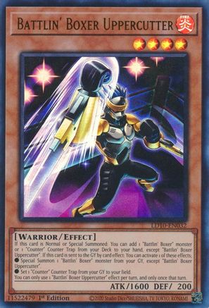 Battlin' Boxer Uppercutter (LD10-EN032) - Legendary Duelists: Soulburning Volcano 1st Edition - Premium Yugioh Single from Konami - Just $1.87! Shop now at Game Crave Tournament Store