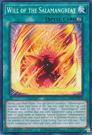 Will of the Salamangreat (LD10-EN049) - Legendary Duelists: Soulburning Volcano 1st Edition - Premium Yugioh Single from Konami - Just $0.25! Shop now at Game Crave Tournament Store