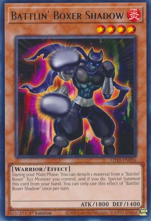 Battlin' Boxer Shadow (LD10-EN056) - Legendary Duelists: Soulburning Volcano 1st Edition - Premium Yugioh Single from Konami - Just $0.25! Shop now at Game Crave Tournament Store