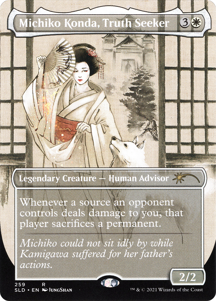 Michiko Konda, Truth Seeker (SLD-259) - Secret Lair Drop (Borderless) Foil - Premium MTG Single from Wizards of the Coast - Just $17.36! Shop now at Game Crave Tournament Store