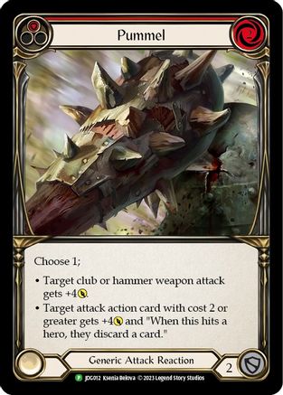 Pummel (Red) (JDG012) - Flesh and Blood: Promo Cards Cold Foil