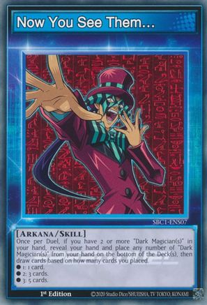 Now You See Them... (SBC1-ENS07) - Speed Duel: Streets of Battle City 1st Edition - Premium Yugioh Single from Konami - Just $0.25! Shop now at Game Crave Tournament Store