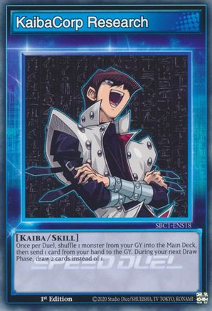 KaibaCorp Research (SBC1-ENS18) - Speed Duel: Streets of Battle City 1st Edition - Premium Yugioh Single from Konami - Just $0.25! Shop now at Game Crave Tournament Store