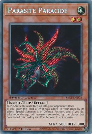 Parasite Paracide (Secret Rare) (SBC1-END02) - Speed Duel: Streets of Battle City 1st Edition - Premium Yugioh Single from Konami - Just $0.38! Shop now at Game Crave Tournament Store