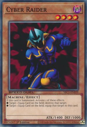 Cyber Raider (SBC1-ENE09) - Speed Duel: Streets of Battle City 1st Edition - Premium Yugioh Single from Konami - Just $0.25! Shop now at Game Crave Tournament Store