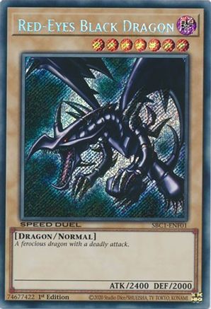 Red-Eyes Black Dragon (Secret Rare) (SBC1-ENF01) - Speed Duel: Streets of Battle City 1st Edition - Premium Yugioh Single from Konami - Just $8.46! Shop now at Game Crave Tournament Store