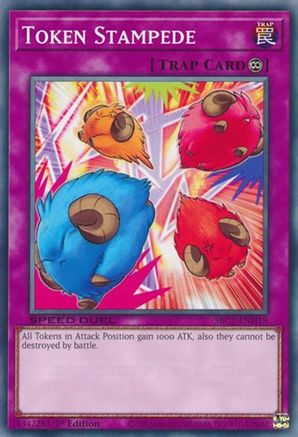 Token Stampede (SBC1-ENH18) - Speed Duel: Streets of Battle City 1st Edition - Premium Yugioh Single from Konami - Just $0.25! Shop now at Game Crave Tournament Store