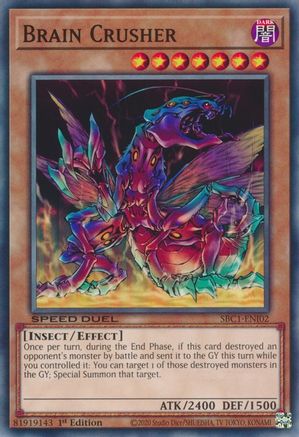 Brain Crusher (SBC1-ENI02) - Speed Duel: Streets of Battle City 1st Edition - Premium Yugioh Single from Konami - Just $0.25! Shop now at Game Crave Tournament Store