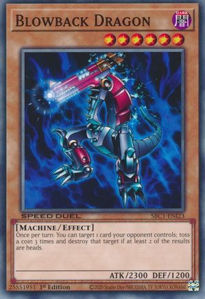 Blowback Dragon (SBC1-ENI23) - Speed Duel: Streets of Battle City 1st Edition - Premium Yugioh Single from Konami - Just $0.27! Shop now at Game Crave Tournament Store