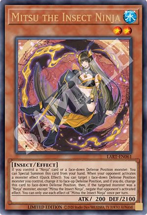 Mitsu the Insect Ninja (LART-EN061) - The Lost Art Promotion Limited - Premium Yugioh Single from Konami - Just $2.82! Shop now at Game Crave Tournament Store
