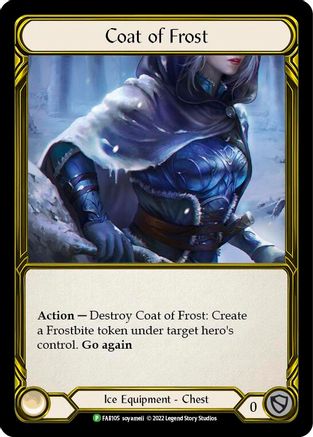Coat of Frost (Golden) (FAB105) - Flesh and Blood: Promo Cards Cold Foil