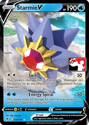 Starmie V 30 - Prize Pack Series Three Holofoil - Premium Pokemon Single from Nintendo - Just $0.53! Shop now at Game Crave Tournament Store