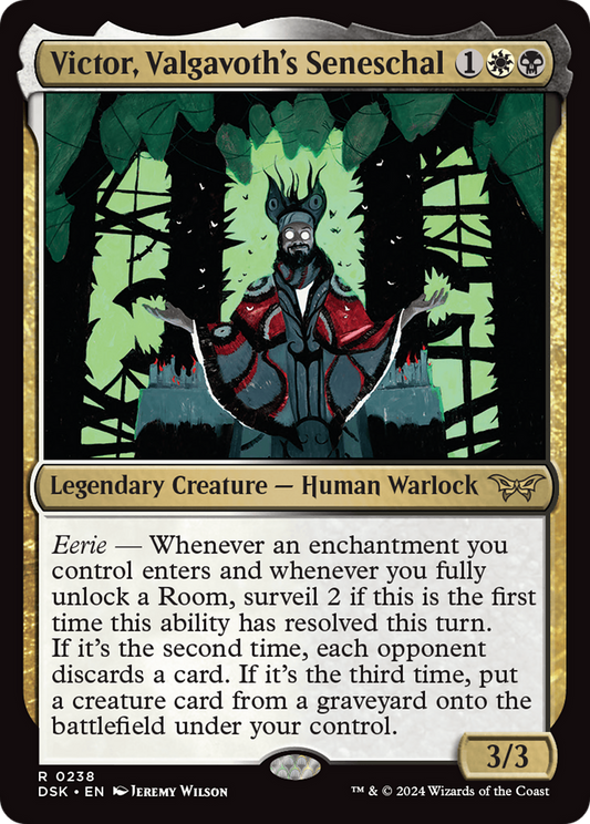 Victor, Valgavoth's Seneschal (DSK-238) - Duskmourn: House of Horror - Premium MTG Single from Wizards of the Coast - Just $0.25! Shop now at Game Crave Tournament Store