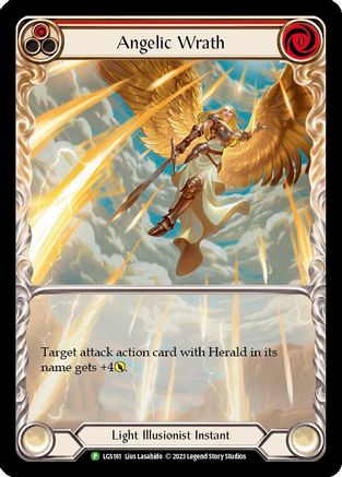 Angelic Wrath (Red) - LGS161 (LGS161) - Flesh and Blood: Promo Cards Rainbow Foil