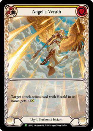 Angelic Wrath (Yellow) - LGS162 (LGS162) - Flesh and Blood: Promo Cards Rainbow Foil