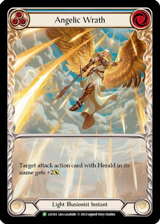 Angelic Wrath (Blue) - LGS163 (LGS163) - Flesh and Blood: Promo Cards Rainbow Foil