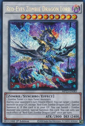 Red-Eyes Zombie Dragon Lord (MP23-EN083) - 25th Anniversary Tin: Dueling Heroes Mega Pack 1st Edition - Premium Yugioh Single from Konami - Just $0.60! Shop now at Game Crave Tournament Store