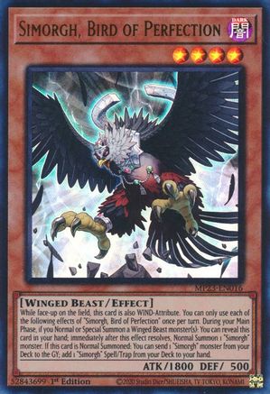Simorgh, Bird of Perfection (MP23-EN016) - 25th Anniversary Tin: Dueling Heroes Mega Pack 1st Edition - Premium Yugioh Single from Konami - Just $0.25! Shop now at Game Crave Tournament Store