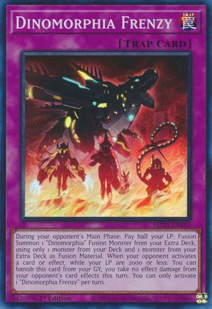 Dinomorphia Frenzy (MP23-EN107) - 25th Anniversary Tin: Dueling Heroes Mega Pack 1st Edition - Premium Yugioh Single from Konami - Just $0.25! Shop now at Game Crave Tournament Store