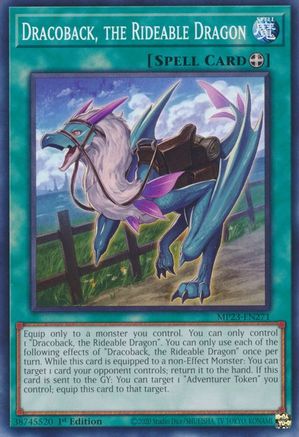Dracoback, the Rideable Dragon (MP23-EN271) - 25th Anniversary Tin: Dueling Heroes Mega Pack 1st Edition - Premium Yugioh Single from Konami - Just $0.25! Shop now at Game Crave Tournament Store